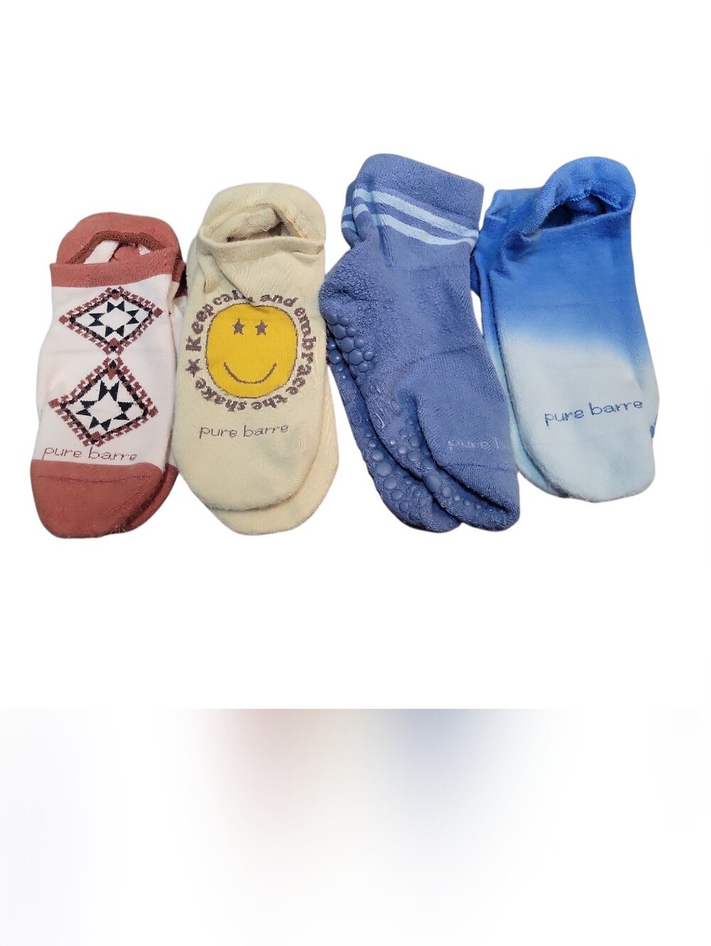 Pure Barre by TAVI No-Show Grip Socks - Assorted SET